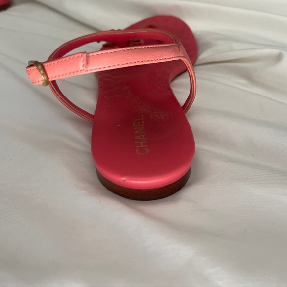 Pink ankle strap Chanel sandals - Picture 11 of 16